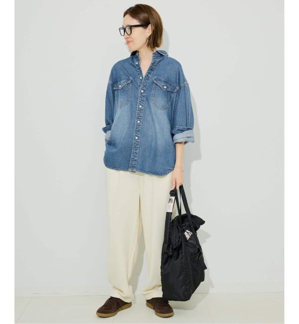 SLOBE IENA「《WEB限定/追加予約》LE DENIM BDUデニムシャツ」|シャツ・ブラウス|