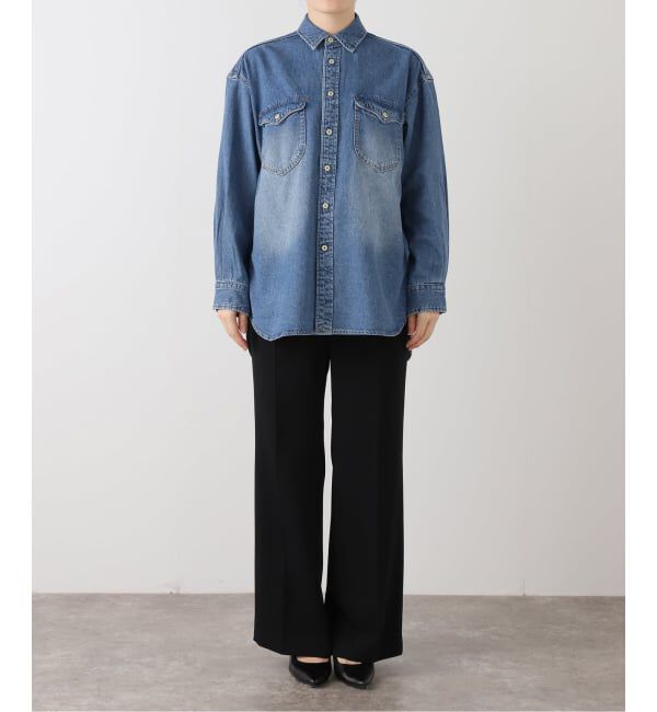 SLOBE IENA「《WEB限定/追加予約》LE DENIM BDUデニムシャツ」|シャツ・ブラウス|