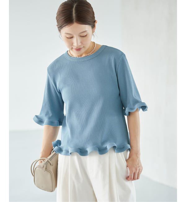 IENA「オーガニックコットン WAVE Tシャツ」|Tシャツ・カットソー|