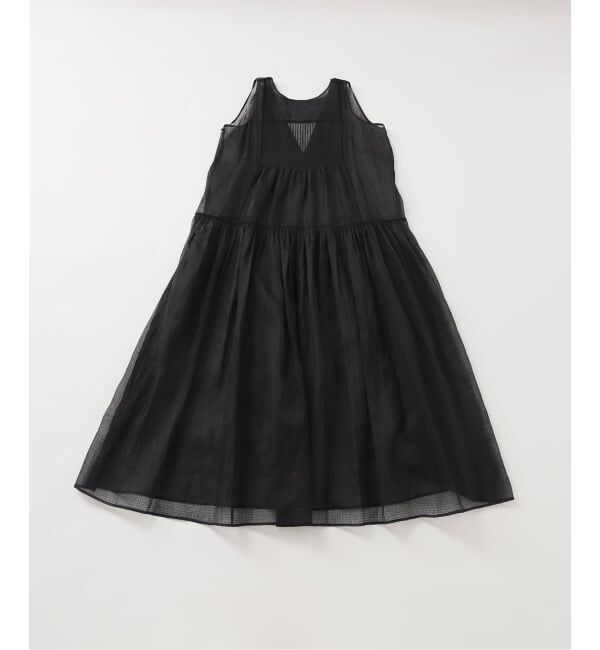 IENA LA BOUCLE「IENA LA BOUCLE チェックコットンオーガンジードレス」|ワンピース|