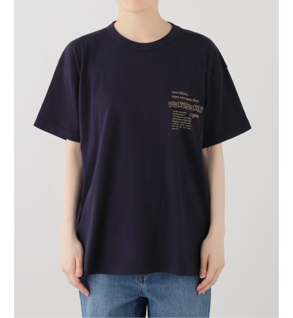 SLOBE IENA「Ophrys/オフリス PeanutPeanut Tee OP26SS02」|Tシャツ・カットソー|ネイビー