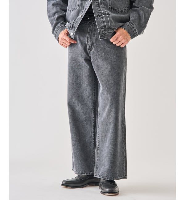 EDIFICE「《予約》Levi&rsquo;s(リーバイス) 別注 Baggy Wide Leg デニムパンツ（L28）」|デニム|
