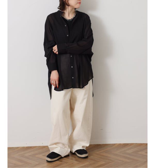 journal standard luxe「ハイツイストガーゼ ギャザーBIGシャツ」|シャツ・ブラウス|