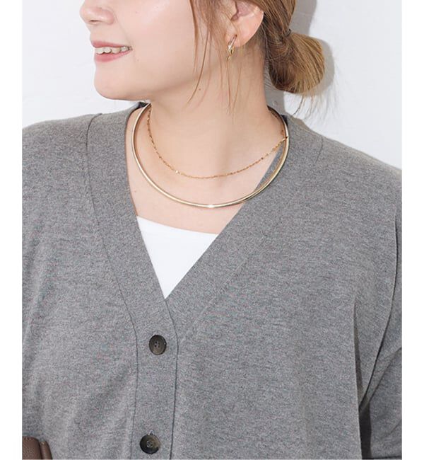 JOURNAL STANDARD「《予約》ウォッシャブルコットンシルクミックスVネックカーディガン」|カーディガン|
