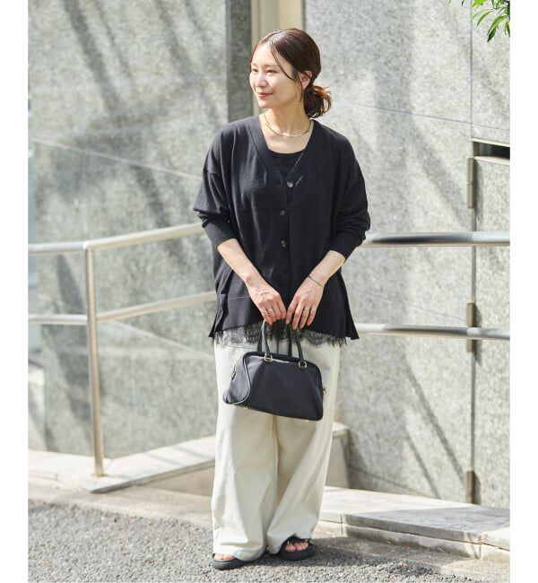 JOURNAL STANDARD「《予約》ウォッシャブルコットンシルクミックスVネックカーディガン」|カーディガン|