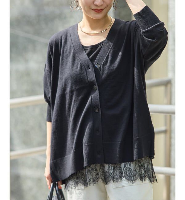 JOURNAL STANDARD「《予約》ウォッシャブルコットンシルクミックスVネックカーディガン」|カーディガン|