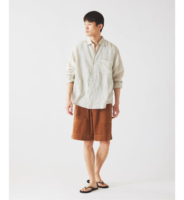 JOURNAL STANDARD relume「《予約》JAMES FABRIC / ジェームスファブリック ガーメントダイ リネンシャツ」|シャツ・ブラウス|