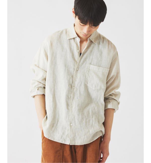 JOURNAL STANDARD relume「《予約》JAMES FABRIC / ジェームスファブリック ガーメントダイ リネンシャツ」|シャツ・ブラウス|
