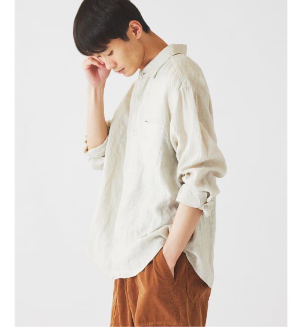 JOURNAL STANDARD relume「《予約》JAMES FABRIC / ジェームスファブリック ガーメントダイ リネンシャツ」|シャツ・ブラウス|