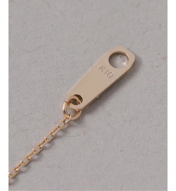 Lilas by Spick&Span「メレダイヤバチカンホワイトトパーズ45cmネックレス K10」|ネックレス|