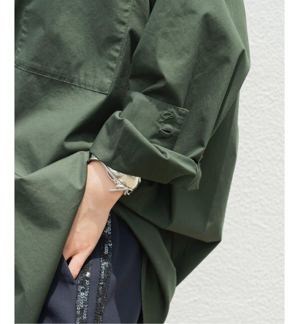 Spick and Span「《WEB限定カラー有り / 追加予約》50コットンオーバーシャツ」|シャツ・ブラウス|