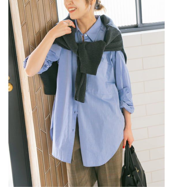 Spick and Span「《WEB限定カラー有り / 追加予約》50コットンオーバーシャツ」|シャツ・ブラウス|