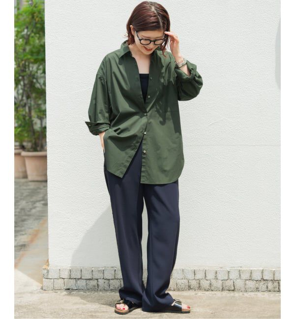 Spick and Span「《WEB限定カラー有り / 追加予約》50コットンオーバーシャツ」|シャツ・ブラウス|