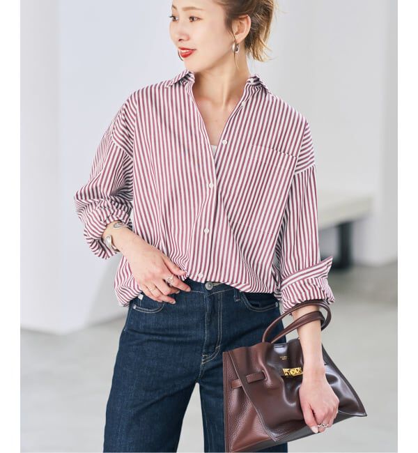 Spick and Span「《WEB限定カラー有り / 追加予約》50コットンオーバーシャツ」|シャツ・ブラウス|