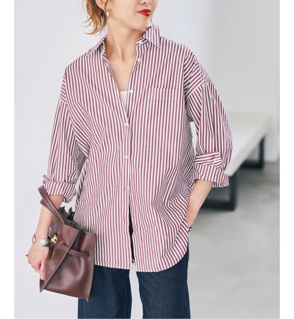 Spick and Span「《WEB限定カラー有り / 追加予約》50コットンオーバーシャツ」|シャツ・ブラウス|