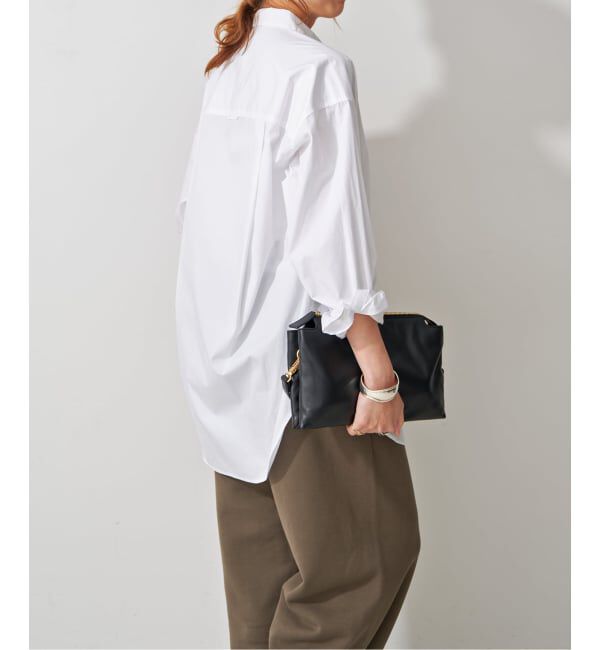 Spick and Span「《WEB限定カラー有り / 追加予約》50コットンオーバーシャツ」|シャツ・ブラウス|