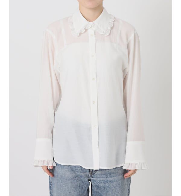 Spick and Span「《WEB限定 / 追加予約》フリルカラーブラウス」|シャツ・ブラウス|