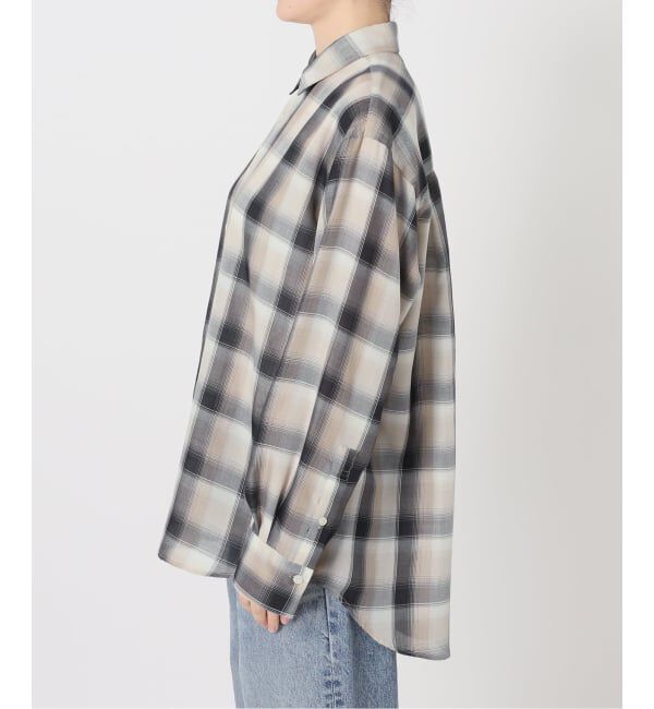 Spick and Span「《予約》PEチェックルーズシャツ」|シャツ・ブラウス|