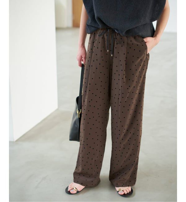 Spick and Span「《追加予約》フロッキードットイージーパンツ」|その他|