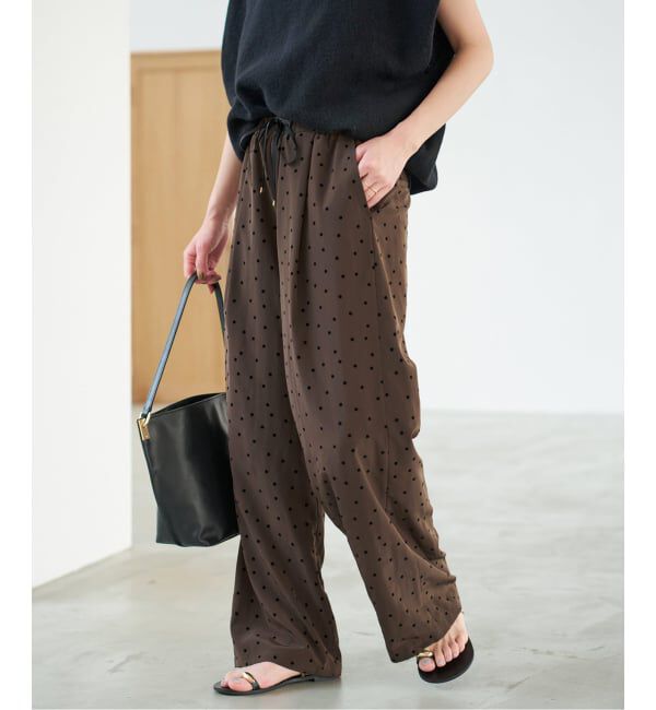Spick and Span「《追加予約》フロッキードットイージーパンツ」|その他|