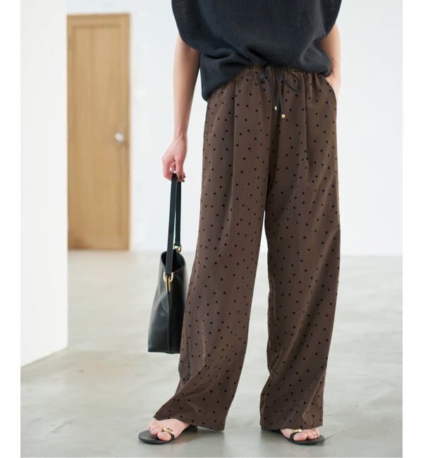Spick and Span「《追加予約》フロッキードットイージーパンツ」|その他|