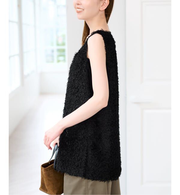 U by SPICK&SPAN「《予約》フェザーシアータンクブラウス」|シャツ・ブラウス|