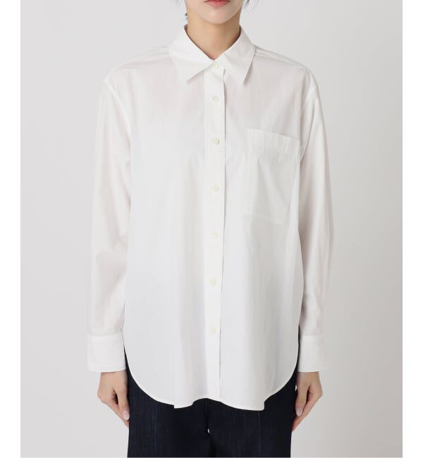 U by SPICK&SPAN「《予約》ラウンドヘムオーバーサイズシャツ」|シャツ・ブラウス|