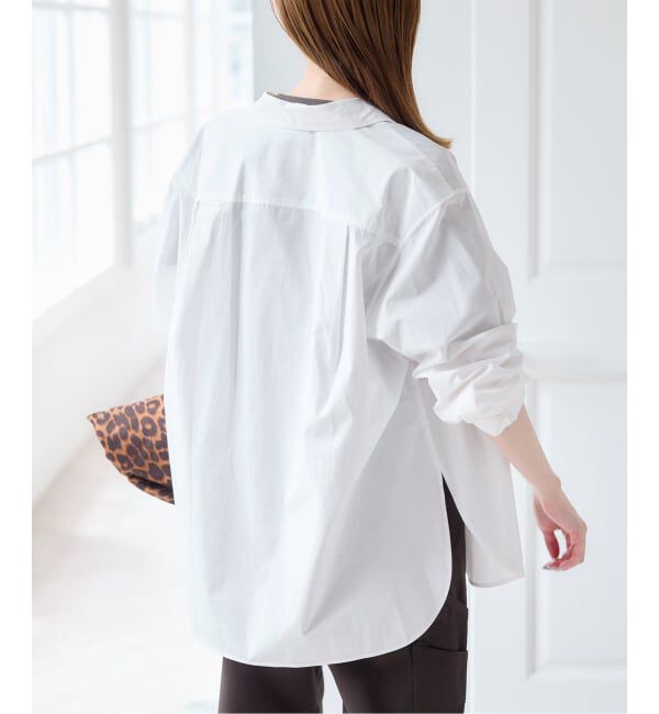 U by SPICK&SPAN「《予約》ラウンドヘムオーバーサイズシャツ」|シャツ・ブラウス|