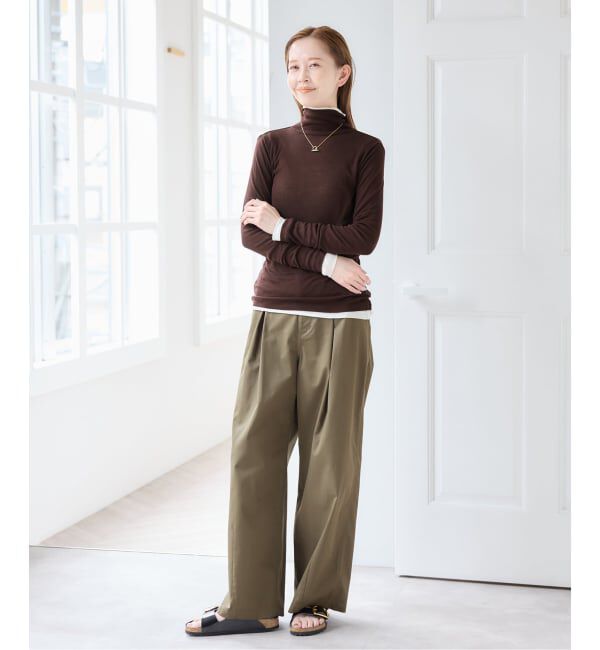 U by SPICK&SPAN「《予約》ウールミックスシアータートル」|Tシャツ・カットソー|
