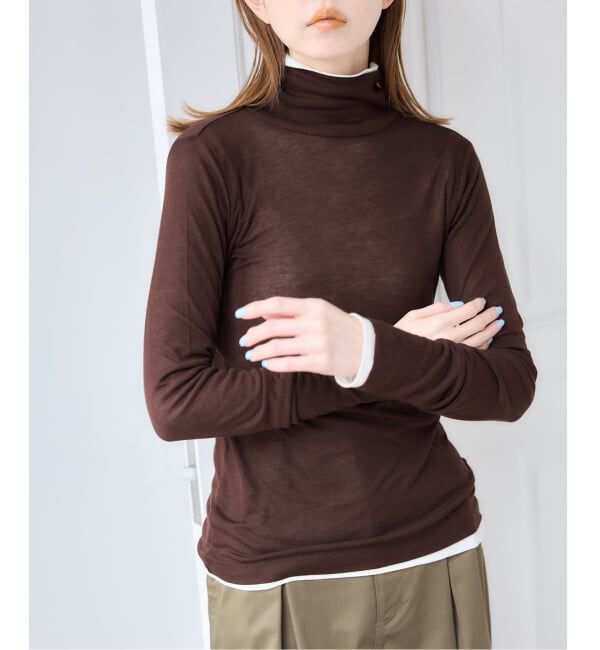 U by SPICK&SPAN「《予約》ウールミックスシアータートル」|Tシャツ・カットソー|