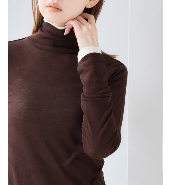 U by SPICK&SPAN「《予約》ウールミックスシアータートル」|Tシャツ・カットソー|