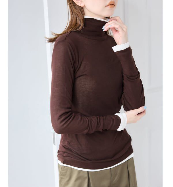 U by SPICK&SPAN「《予約》ウールミックスシアータートル」|Tシャツ・カットソー|