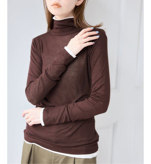 U by SPICK&SPAN「《予約》ウールミックスシアータートル」|Tシャツ・カットソー|