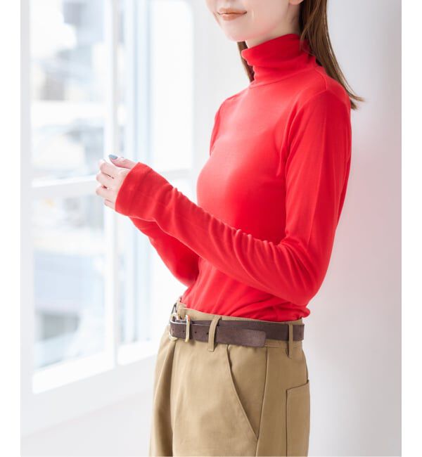 U by SPICK&SPAN「《予約》ウールミックスシアータートル」|Tシャツ・カットソー|