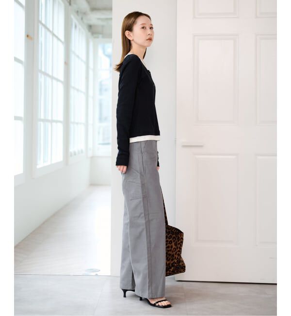 U by SPICK&SPAN「《追加 / 新色 /予約》フェイクレイヤードガーゼフライストップス」|Tシャツ・カットソー|