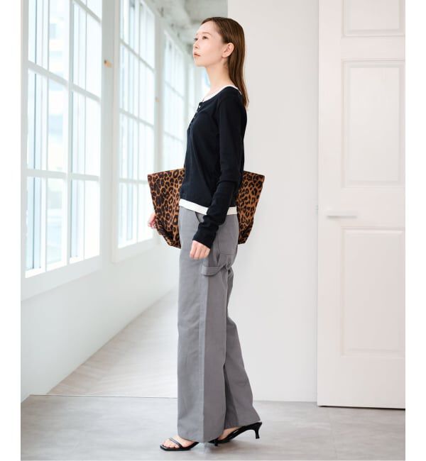 U by SPICK&SPAN「《追加 / 新色 /予約》フェイクレイヤードガーゼフライストップス」|Tシャツ・カットソー|