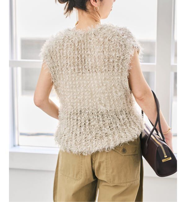 Spick and Span「《予約》フェザーヤーンニットベスト」|ベスト・ジレ|