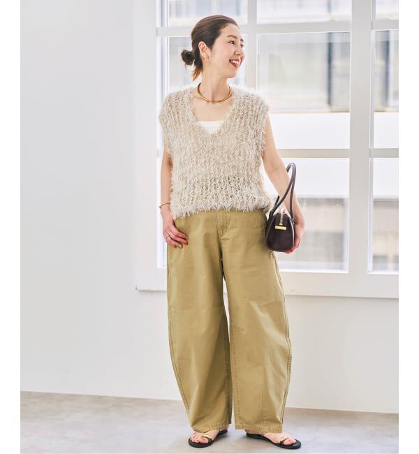 Spick and Span「《予約》フェザーヤーンニットベスト」|ベスト・ジレ|