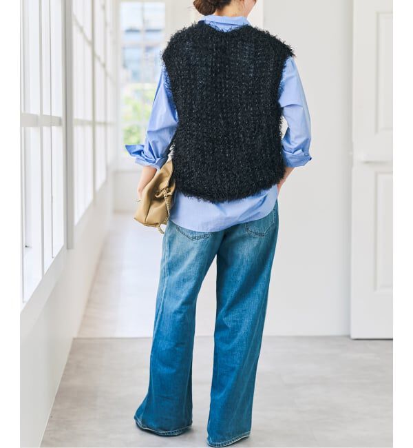 Spick and Span「《予約》フェザーヤーンニットベスト」|ベスト・ジレ|