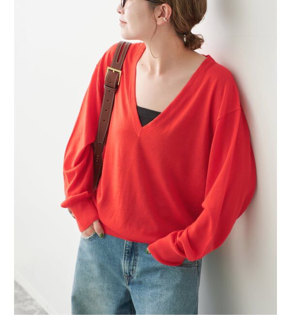 Spick and Span「《手洗い可能 / 予約》18G Vネックニット」|ニット・セーター|