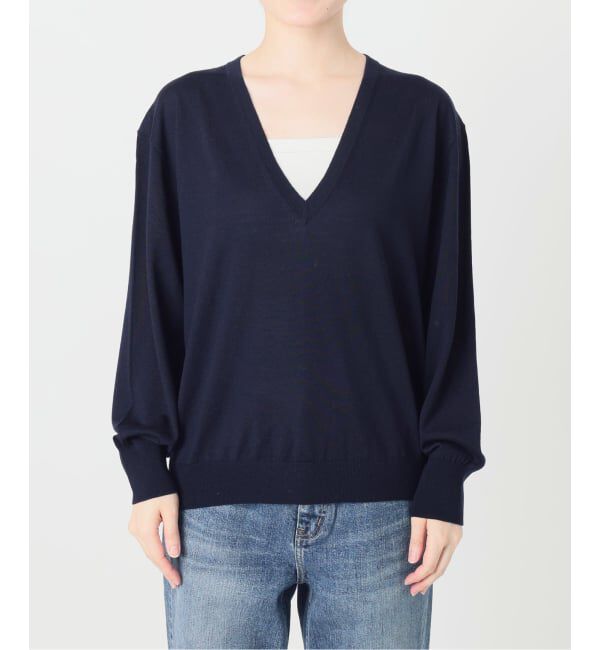 Spick and Span「《手洗い可能 / 予約》18G Vネックニット」|ニット・セーター|