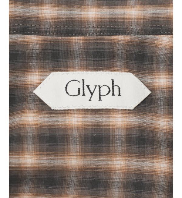 Glyph「《予約 / 一部店舗+WEB限定》Checked Gathered String Shirt」|シャツ・ブラウス|