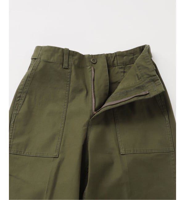 Spick and Span「《予約》バックサテンストレッチベイカーパンツ」|カーゴ|
