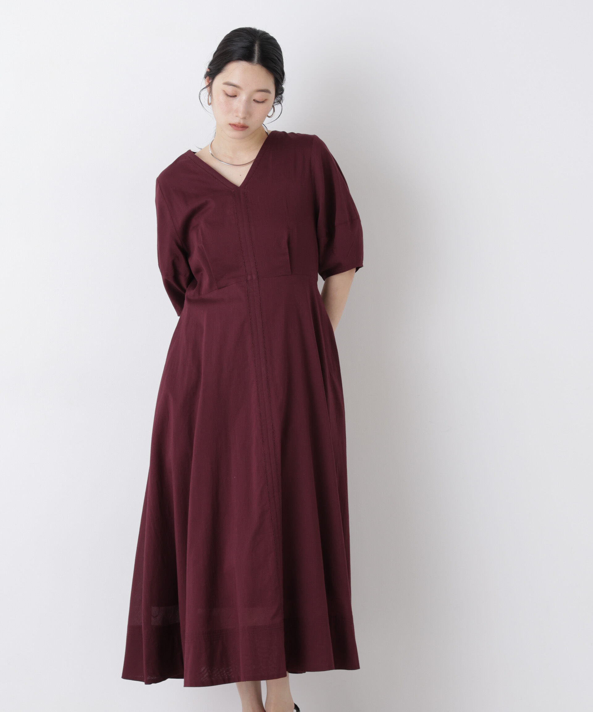 nano･universe「made in india はしごレースワンピース」|ワンピース|
