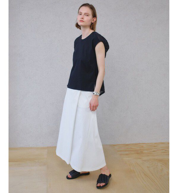 BEIGE,「ZEOLITE / バックツイスト コンビトップス」|Tシャツ・カットソー|