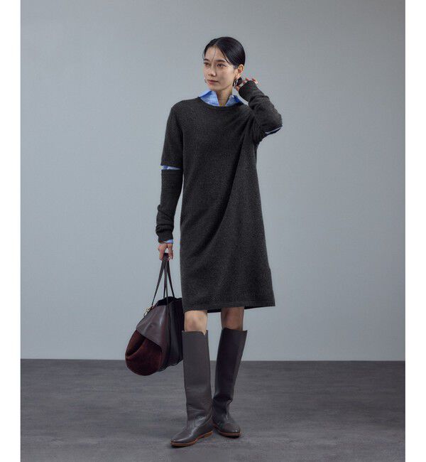 SALON adam et rope'「カシミヤニットミニワンピース」|ワンピース|