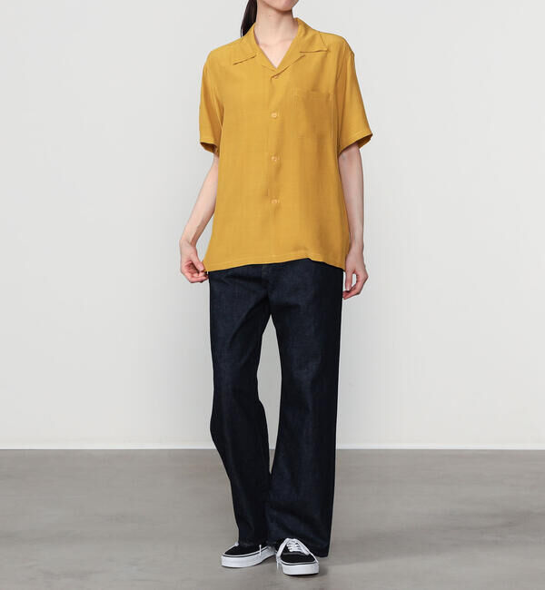  「STYLE EYES | 〈別注〉レーヨン ボウリングシャツ PLANE WOMEN」|シャツ・ブラウス|
