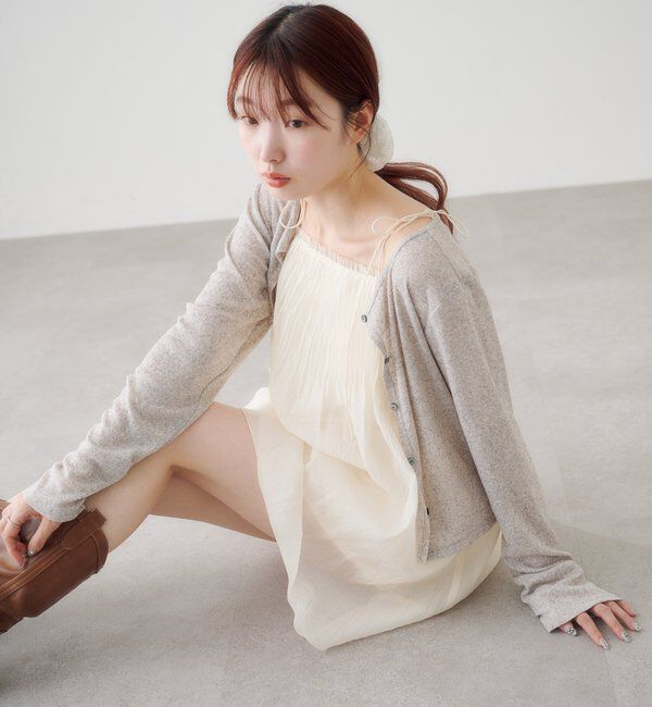  「【4色展開/前後2WAY】ラインストーンシアーカットソー」|Tシャツ・カットソー|