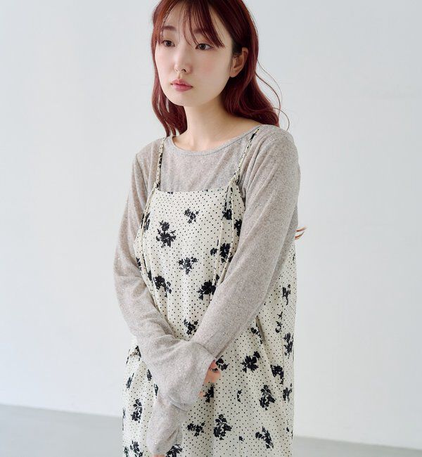  「【4色展開/前後2WAY】ラインストーンシアーカットソー」|Tシャツ・カットソー|
