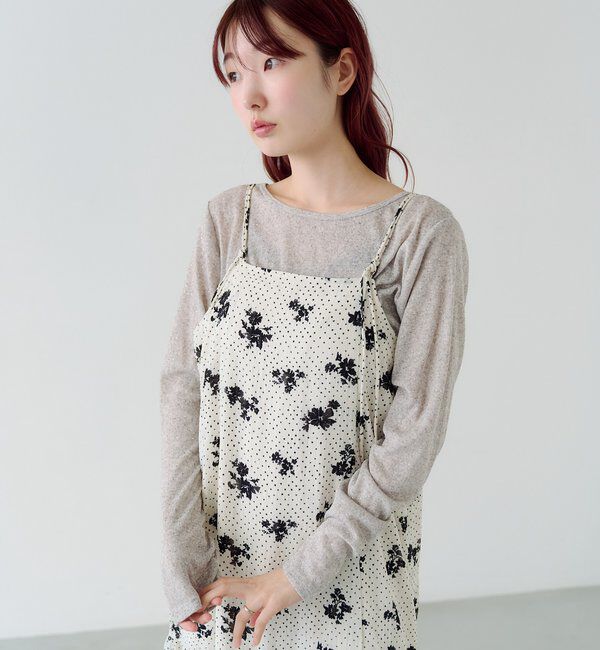 「【4色展開/前後2WAY】ラインストーンシアーカットソー」|Tシャツ・カットソー|